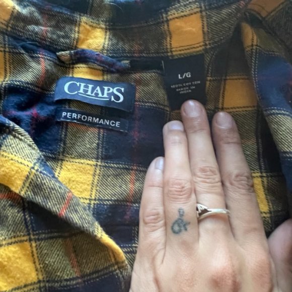 Two-fer Men's L Plaid Button Downs - Picture 2 of 3